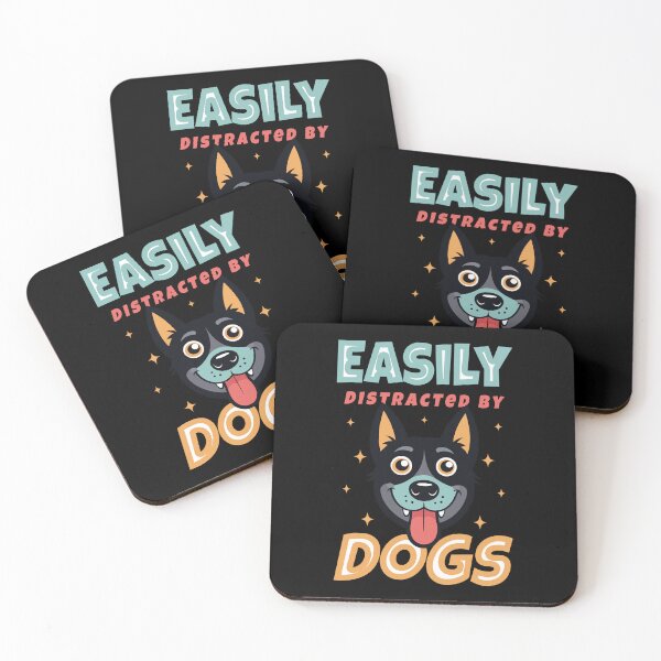 Item preview, Easily distracted by dogs - funny dog memes designed and sold by Chonkz.