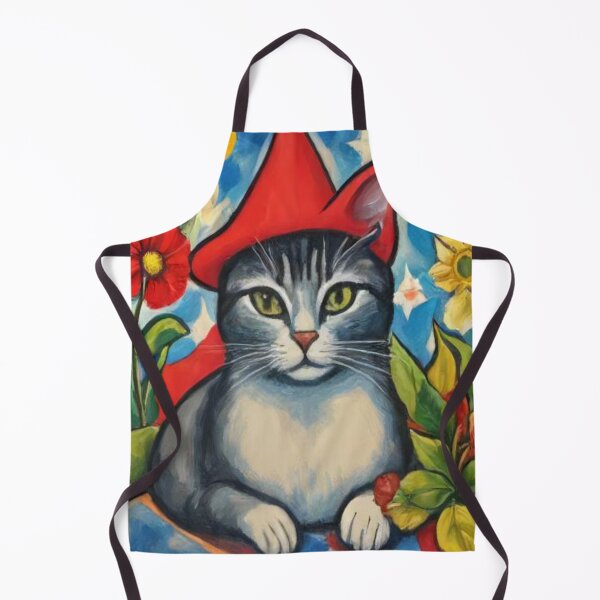 Item preview, Grey Cat and Flowers AI gen designed and sold by Goods4SaleNow.