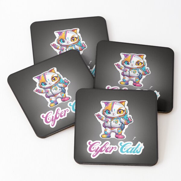 Item preview, Cyber Cats - Cyber Cat 7 designed and sold by Monika Turemka.