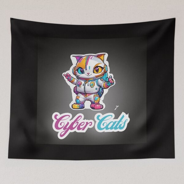 Item preview, Cyber Cats - Cyber Cat 7 designed and sold by Monika Turemka.