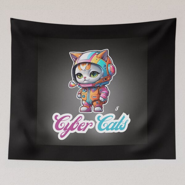 Item preview, Cyber Cats - Cyber Cat 8 designed and sold by Monika Turemka.