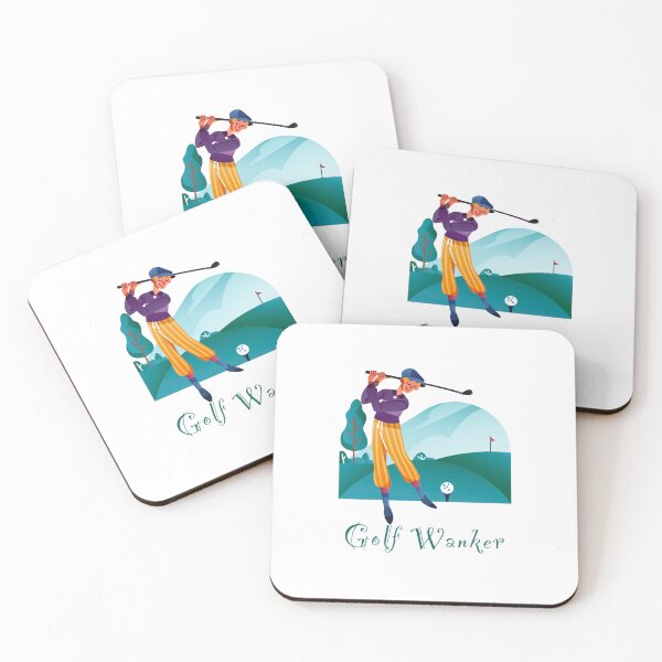 Item preview, Golf Wanker - happy chap playing golf - Funny, humour, joke designed and sold by UKVanlife.