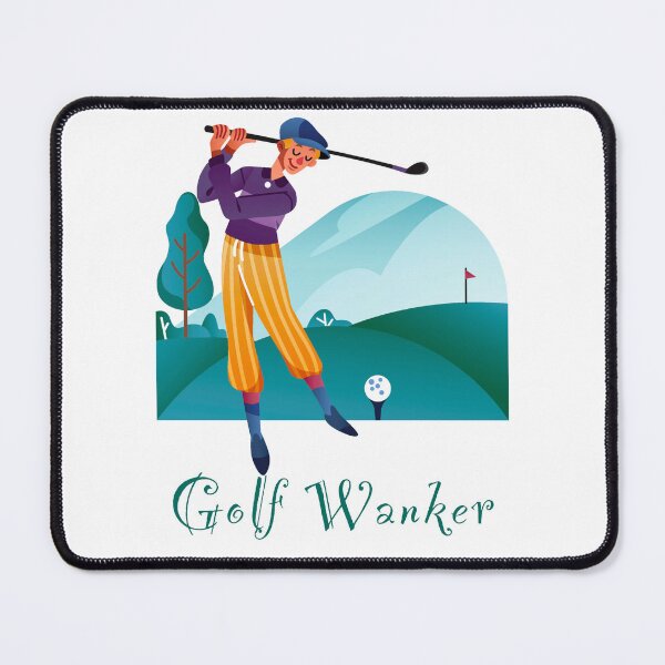 Item preview, Golf Wanker - happy chap playing golf - Funny, humour, joke designed and sold by UKVanlife.
