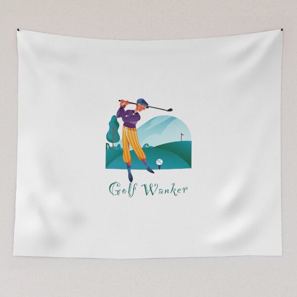Item preview, Golf Wanker - happy chap playing golf - Funny, humour, joke designed and sold by UKVanlife.