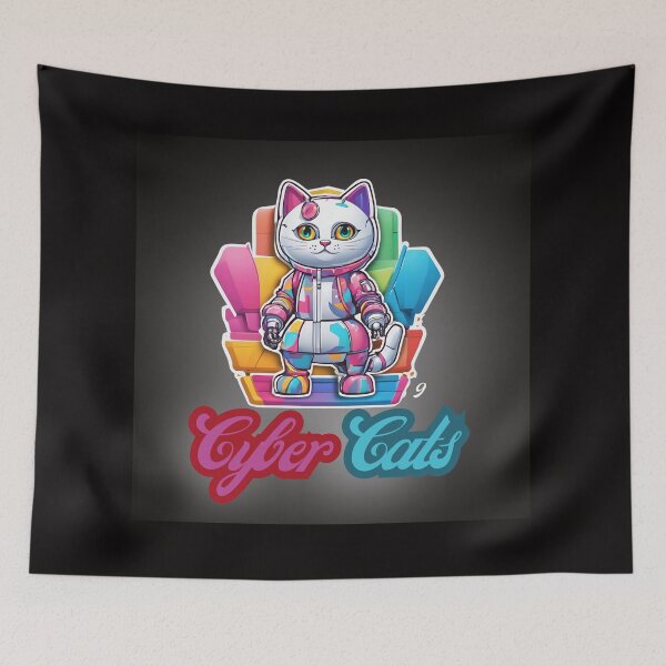 Item preview, Cyber Cats - Cyber Cat 9 designed and sold by Monika Turemka.