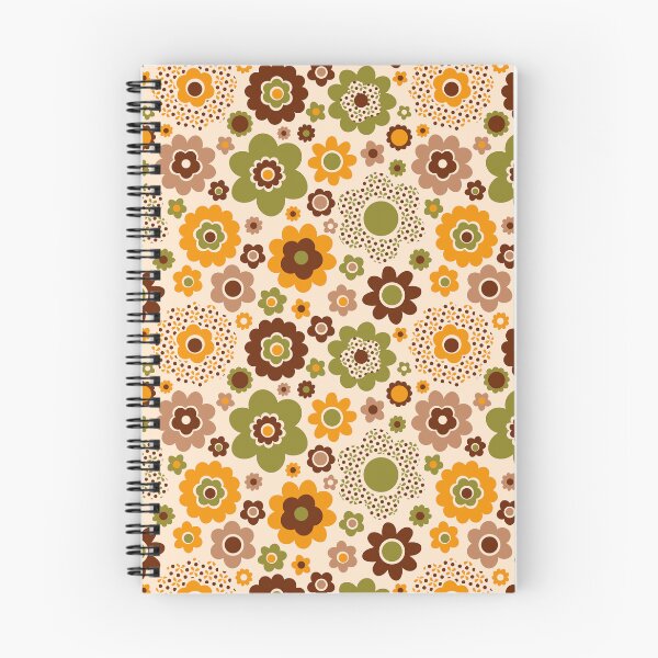 Item preview, Retro 70s funky ditsy flowers designed and sold by Dana Du.
