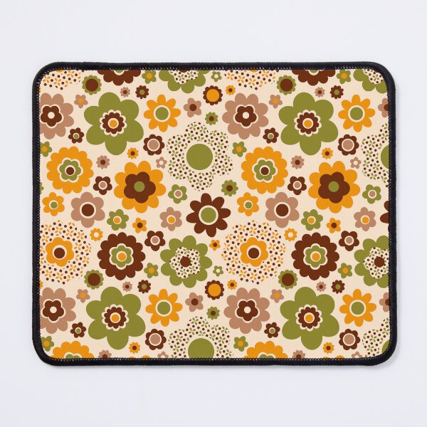 Item preview, Retro 70s funky ditsy flowers designed and sold by Dana Du.