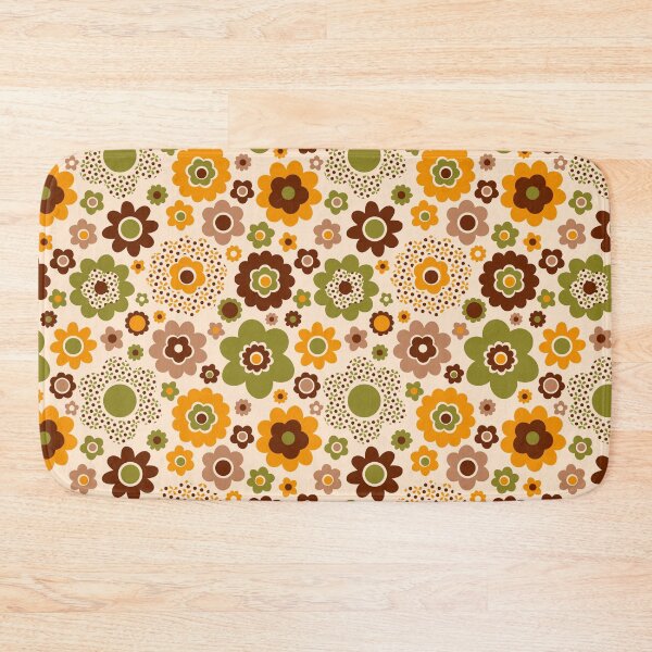 Item preview, Retro 70s funky ditsy flowers designed and sold by Dana Du.