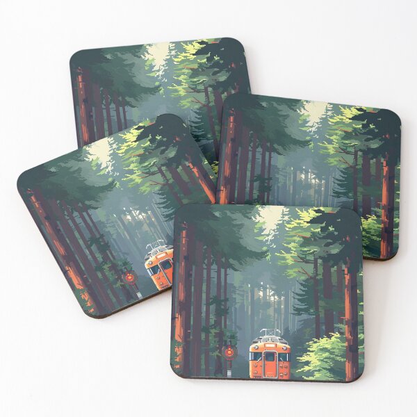 Item preview, Scenic Train in a Forest Wallpaper designed and sold by SahulArtGallery.