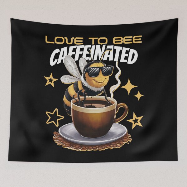 Item preview, LOVE TO BEE CAFFEINATED - COFFEE BEE designed and sold by justyna-s28.