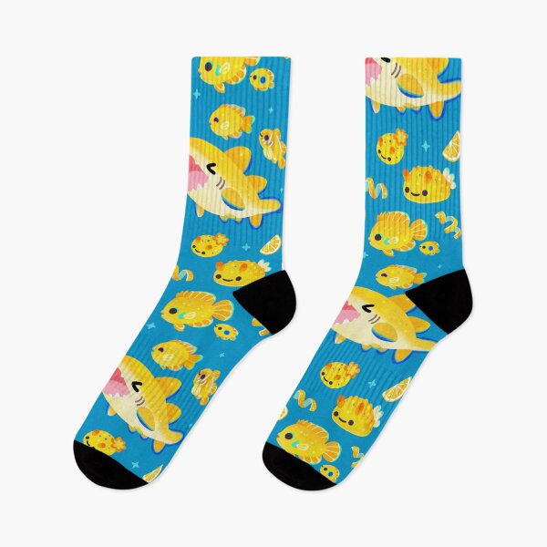Item preview, Lemon shark and friends - blue designed and sold by pikaole.