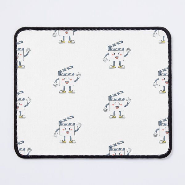 Item preview, Movie clapper board mascot waving hand designed and sold by rasagamastore.