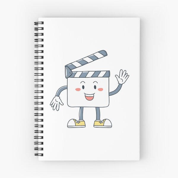Item preview, Movie clapper board mascot waving hand designed and sold by rasagamastore.