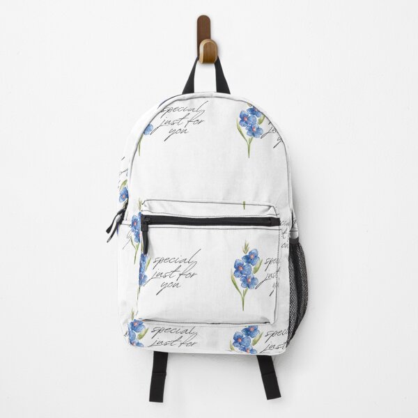 Item preview, watercolor blue flower with quote special just for you  designed and sold by cherrytheory.