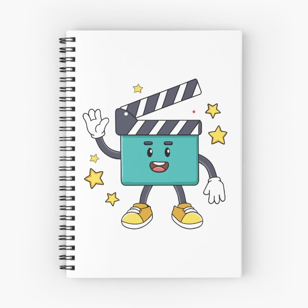 Item preview, Movie clapper board mascot waving hand designed and sold by rasagamastore.