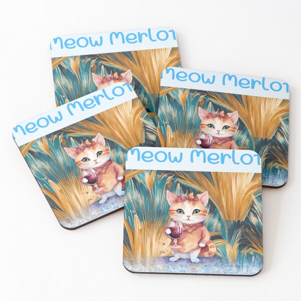 Item preview, Meow Merlot designed and sold by LoveLoop Studio.