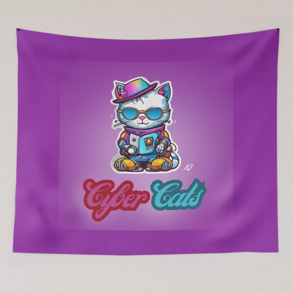 Item preview, Cyber Cats - Cyber Cat 10 designed and sold by Monika Turemka.