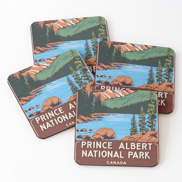 Item preview, Prince Albert National Park Canada Vintage Travel Tourism  designed and sold by TravelersGems.