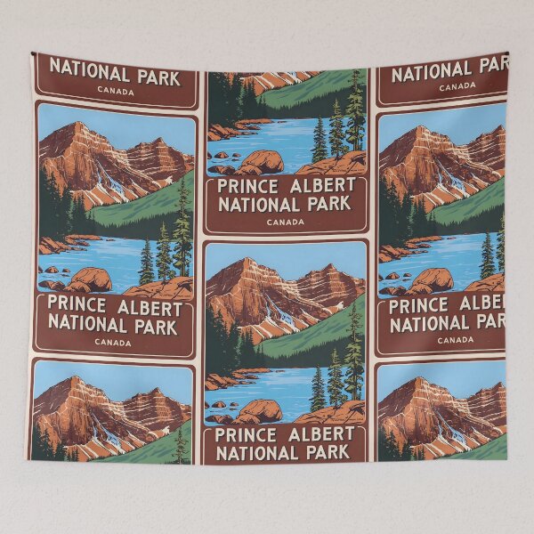 Item preview, Prince Albert National Park Canada Vintage Travel Tourism  designed and sold by TravelersGems.