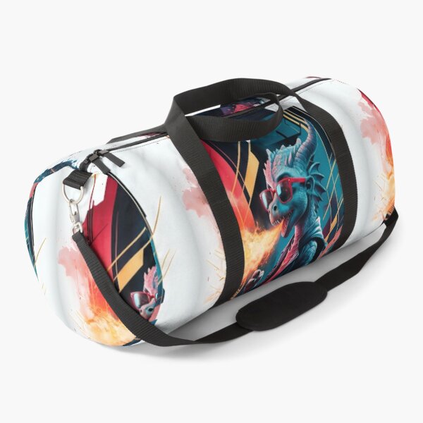 Item preview, Futuristic Flair Young Dragon in Red Sunglasses Amid Cyberpunk Chaos designed and sold by piketo.