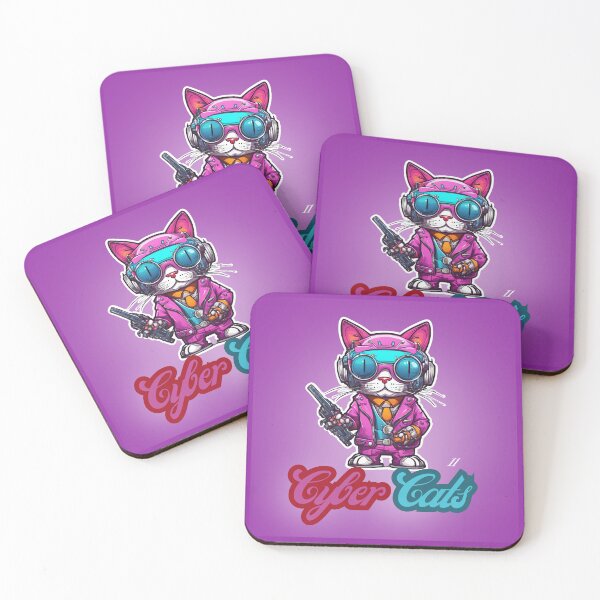 Item preview, Cyber Cats - Cyber Cat 11 designed and sold by Monika Turemka.