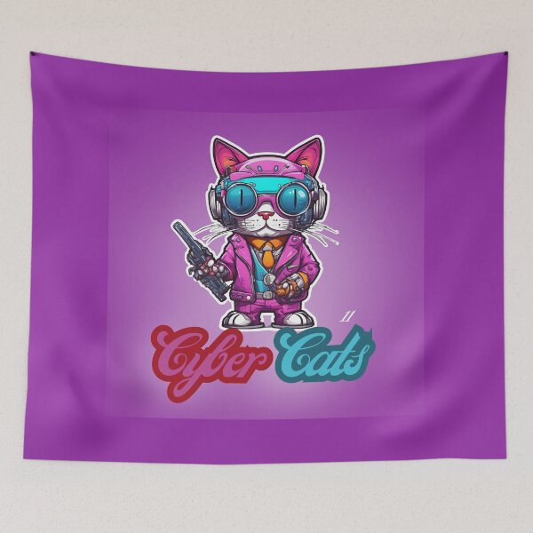 Item preview, Cyber Cats - Cyber Cat 11 designed and sold by Monika Turemka.