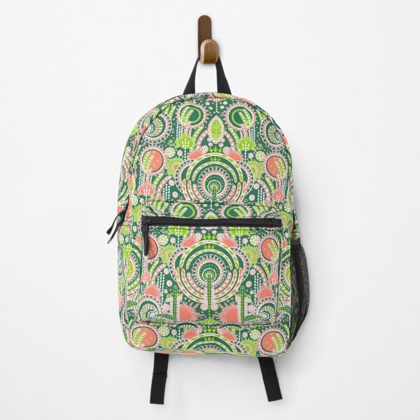 Item preview, Floral Folk Style Stylization, Green and pink version designed and sold by Alex  Blud.
