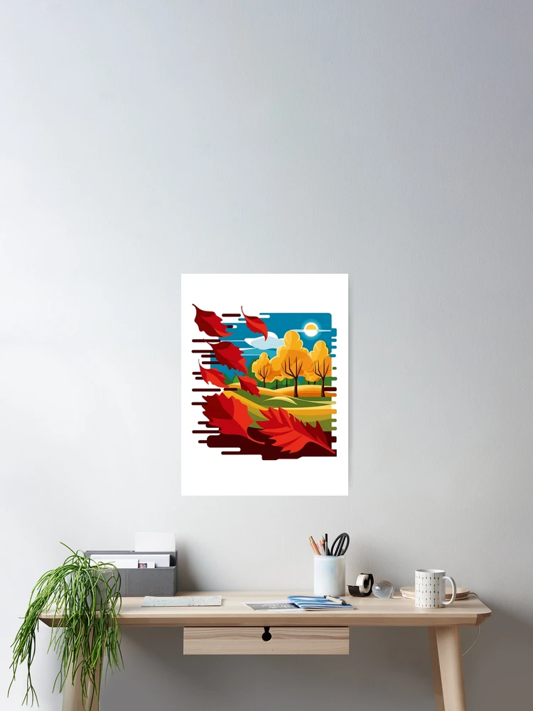Thumbnail 2 of 3, Poster, Autumn Trees designed and sold by R3FDesign.