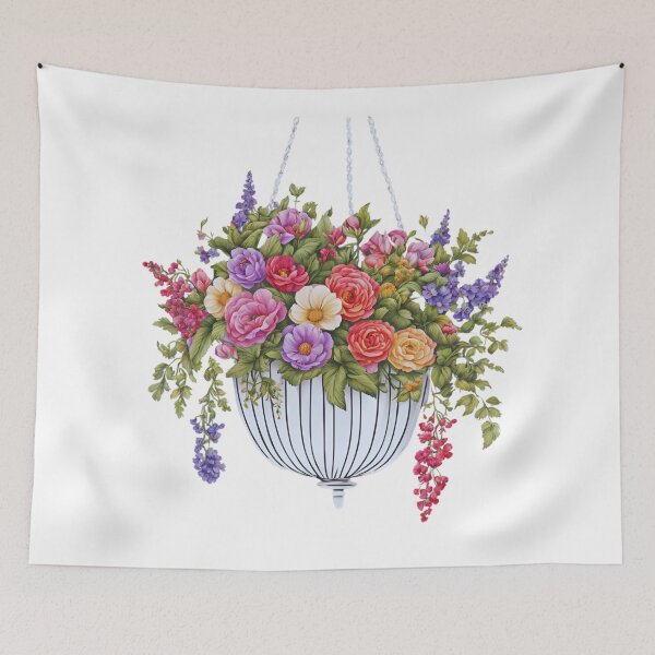Item preview, Hanging Flowers Basket designed and sold by Creastore.