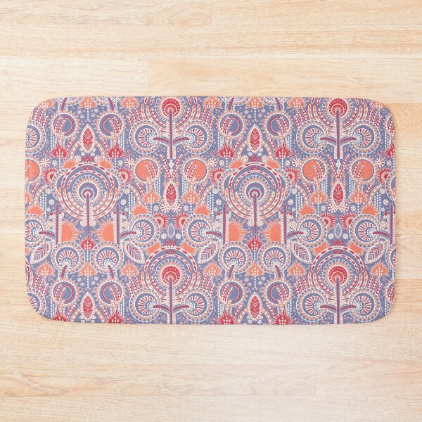 Item preview, Floral Folk Style Stylization, Orange-grey-purple version designed and sold by Alex  Blud.