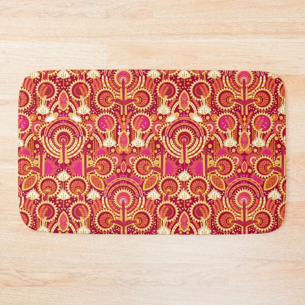 Item preview, Floral Folk Style Stylization, Red-pink version designed and sold by Alex  Blud.