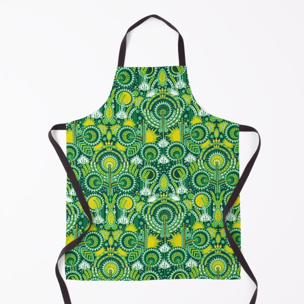 Item preview, Floral Folk Style Stylization, Green and yellow version designed and sold by Alex  Blud.