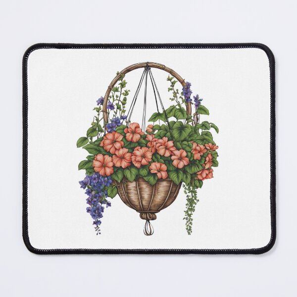 Item preview, Colorful Flowers Basket designed and sold by Creastore.