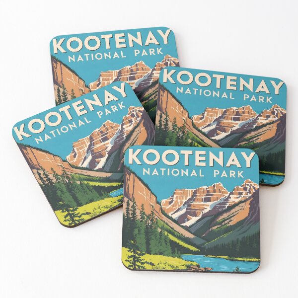 Item preview, Kootenay National Park Canada Vintage Travel Tourism  designed and sold by TravelersGems.