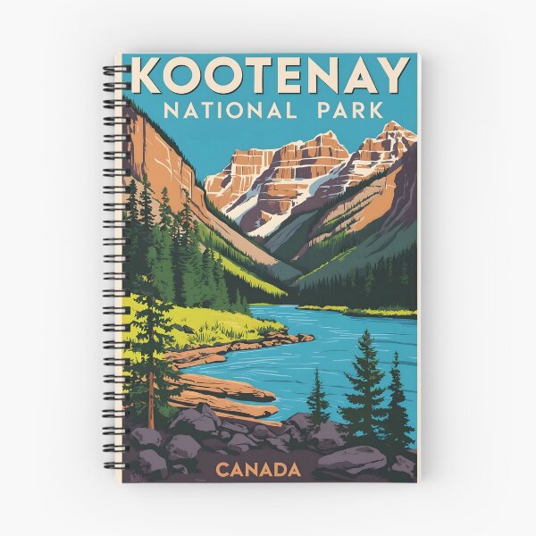 Item preview, Kootenay National Park Canada Vintage Travel Tourism  designed and sold by TravelersGems.