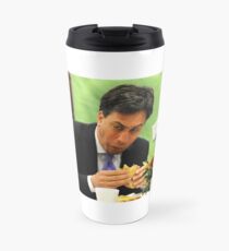 Ed Miliband ein Sandwich zu essen Thermosbecher