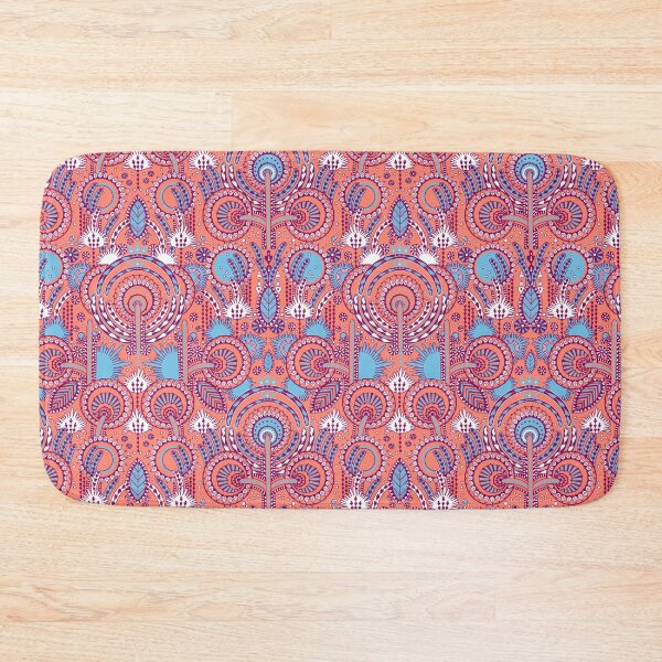 Item preview, Floral Folk Style Stylization, Pink-Coral Version designed and sold by Alex  Blud.
