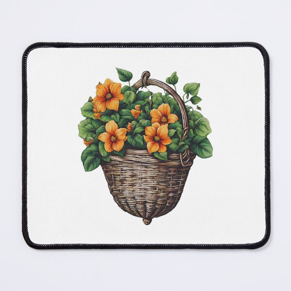 Item preview, Orange Flowers Basket designed and sold by Creastore.
