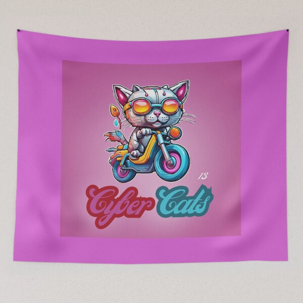 Item preview, Cyber Cats - Cyber Cat 13 designed and sold by Monika Turemka.