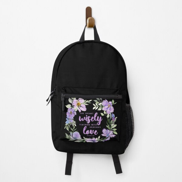 Item preview, She Speaks Wisely Teaching With Gracious Love - Proverbs 31:26 Lillac designed and sold by amazingjoy.