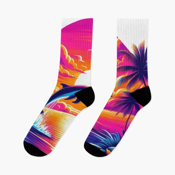 Item preview, Sunset,Summer,Dolphins designed and sold by deniz kaya.
