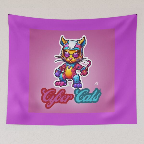 Item preview, Cyber Cats - Cyber Cat 15 designed and sold by Monika Turemka.
