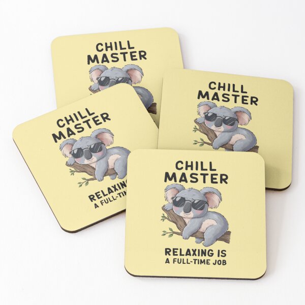 Item preview, KOALA - CHILL MASTER RELAXING IS A FULL TIME JOB designed and sold by 123ks.