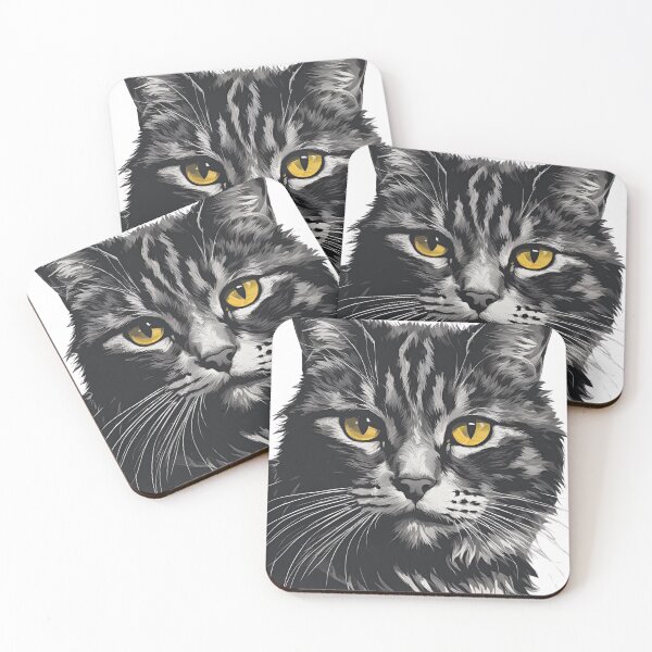 Item preview, Captivating Cat Portrait: A Study in Feline Elegance designed and sold by Aqmean.