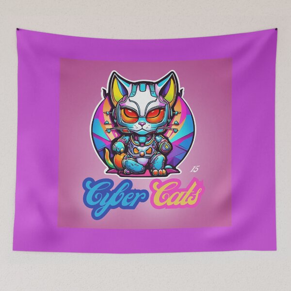 Item preview, Copy of Cyber Cats - Cyber Cat 15 designed and sold by Monika Turemka.