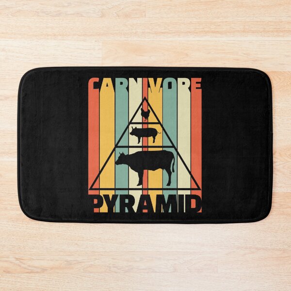 Item preview, Carnivore Pyramid Meat Eater Beef Lover Lion Diet Vintage designed and sold by inkedtee.