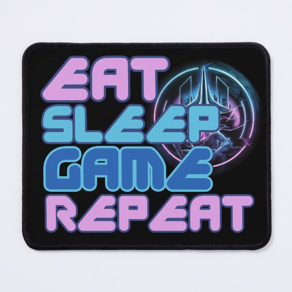 Artikelvorschau, EAT SLEEP GAME REPEAT echter Gaming-Fanatiker Sim-Racer-Design entworfen und verkauft von Jt41.