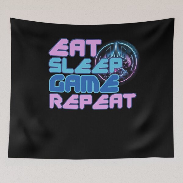 Item preview, EAT SLEEP GAME REPEAT true gaming fanatic sim racer design designed and sold by Jt41.