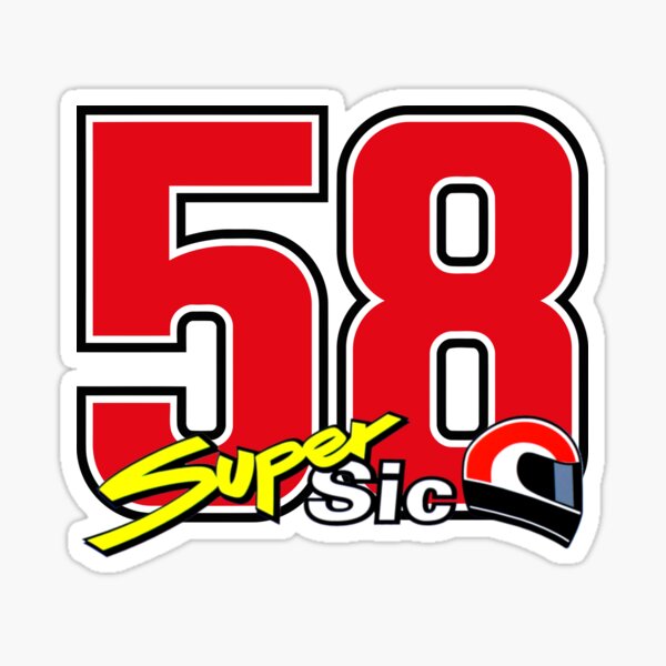 Marco Simoncelli Aufkleber - Offizielle PVC Sticker!