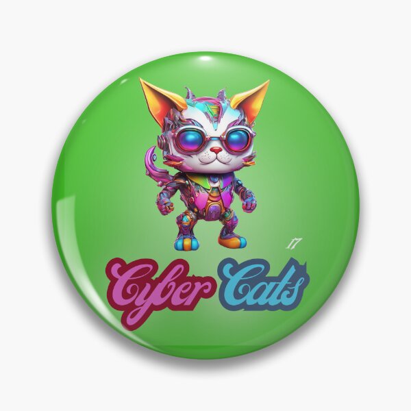Item preview, Cyber Cats - Cyber Cat 17 designed and sold by Monika Turemka.